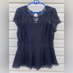 Torrid size 1 Lace top Black